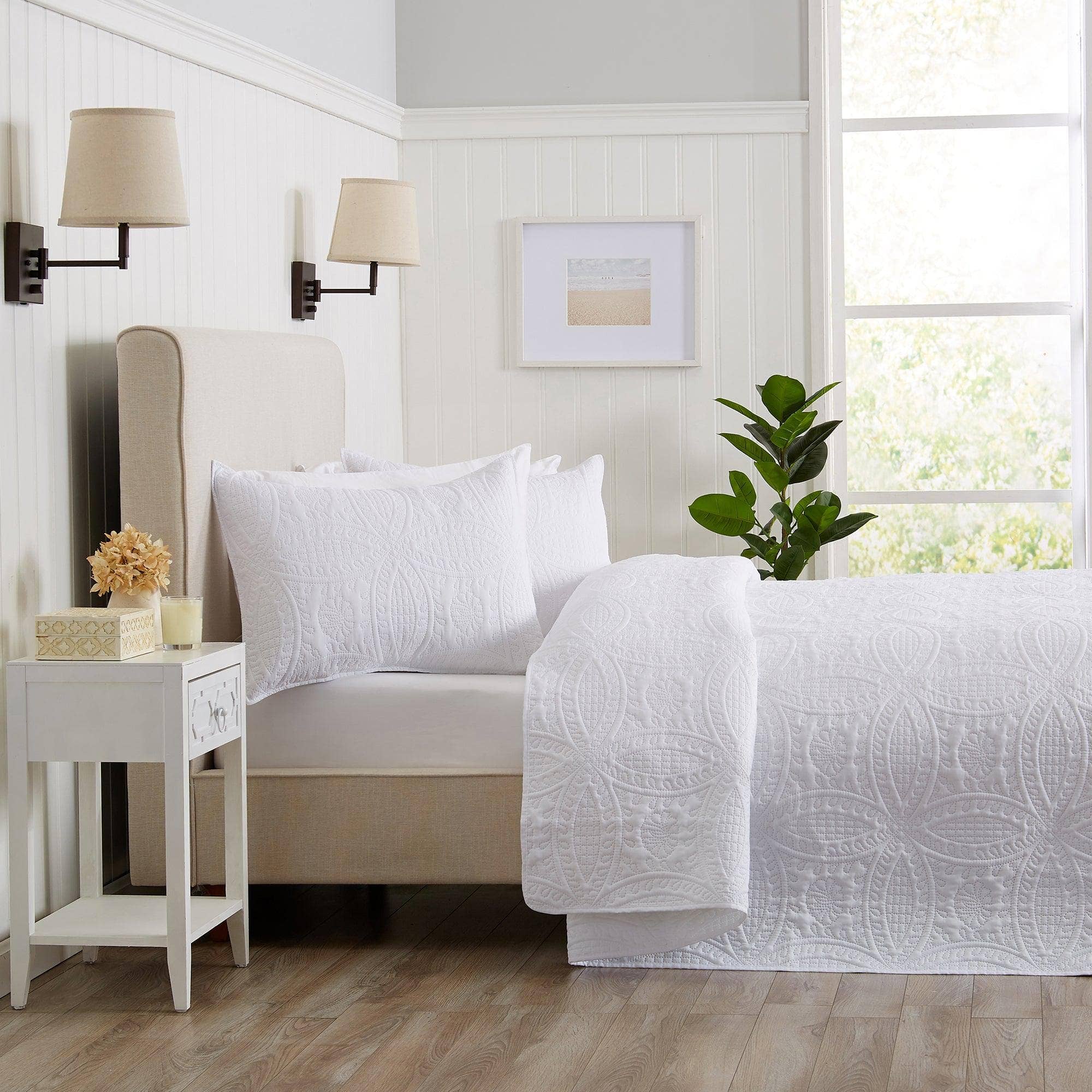 BH Collective - Wholesale Bedding Set - Oversized Quilt & Sham Set - Medallion Stitch - Clara15