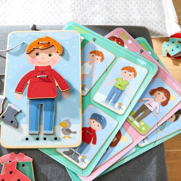 HABA USA - Wholesale Classic Toy - Kids - Dress Me Threading & Lacing Game4