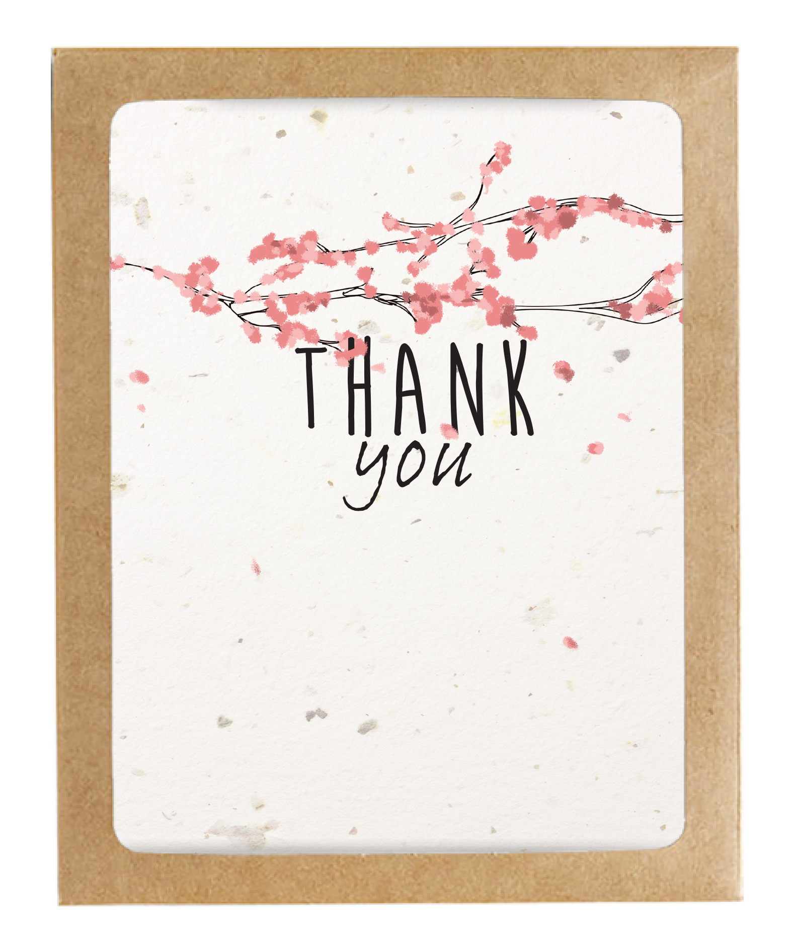 The Card Bureau - Wholesale Thank You Card - TOKA | Thank You Cherry Blossom | Plantable Card1