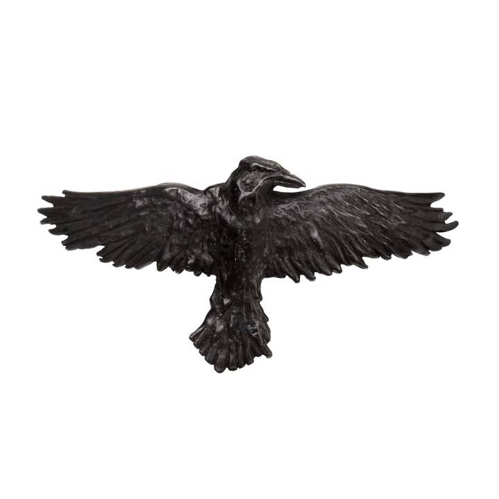 Black Raven Hair Slide (Hair Accessories) for wholesale by Alchemy Of England (Alchemy USA Distributor)