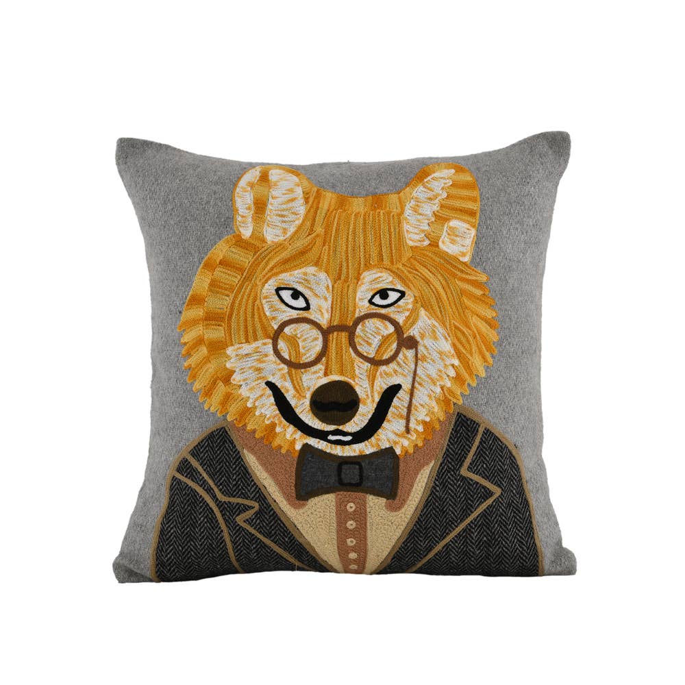 Karma Living – Großhandel Zierkissen – 2ABCC375_GY S/2 FUCHS FILZKISSEN 18X181