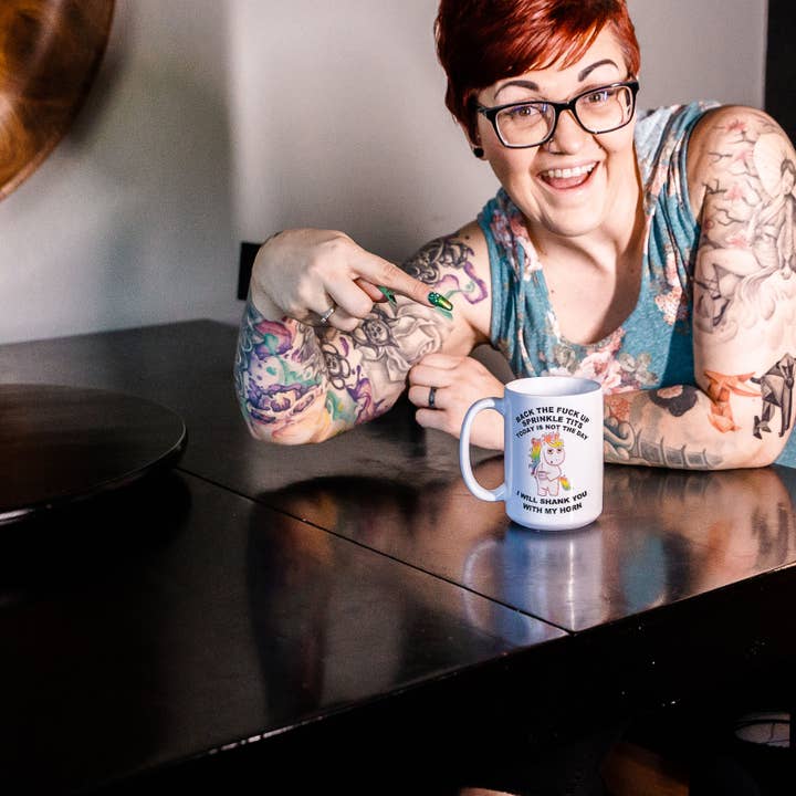 Fuzzy Loon Designs – Engroshandel Kaffekrus – Vulgært Unicorn Kaffekrus5