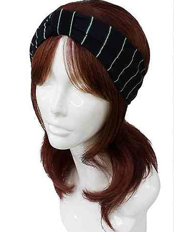 DIADEMA CON NUDO Y ESTAMPADO DE RAYAS (# #BACK05) para venta al por mayor de Jewelry Max