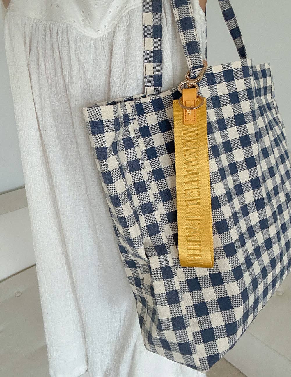 Elevated Faith - Wholesale Keychain - Unisex - Yellow Oversized Logo Keychain2