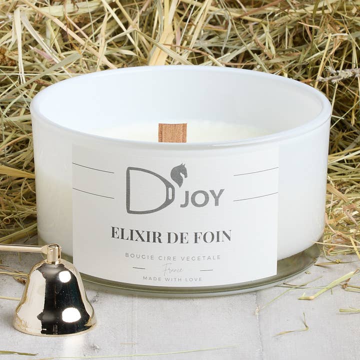 Large candle "Hay Elixir" for wholesale by D'JOY by Cheval&Senteurs