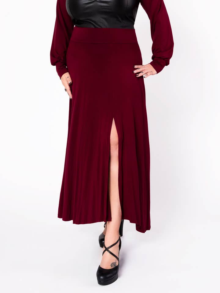 Saia com calções Plan 9 - bordeaux por atacado de Putré-Fashion