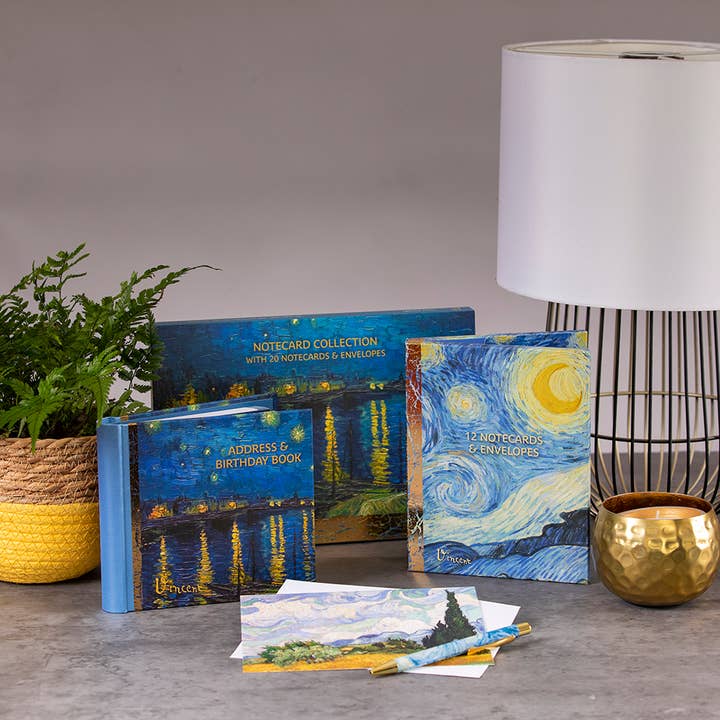 The Gifted Stationery Company – wholesale Kontorsmateriel/Notecard Set – Notecard-samling - Van Gogh - Stjärnklar natt2