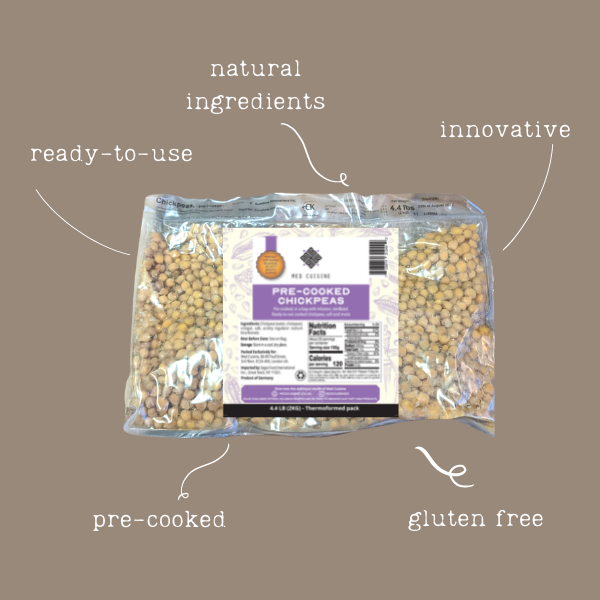 Med Cuisine EU - Wholesale Beans - Pre-cooked Chickpeas - 2KG1