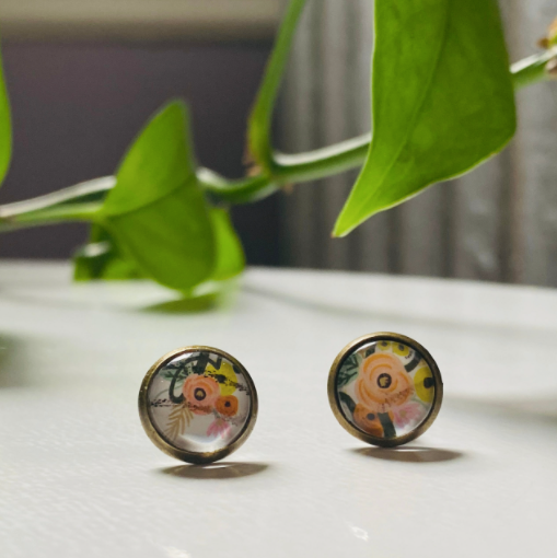 Postage Stamp Jewelry - Wholesale Stud/Post Earrings - Assorted Stud Earrings5