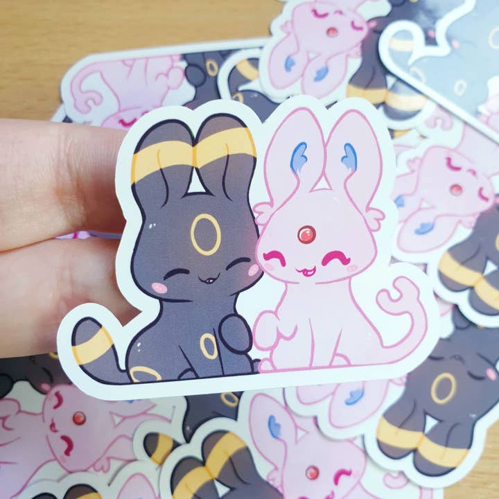 Ellesdoodlebox - Wholesale Sticker - Umbreon & Espeon Sticker1