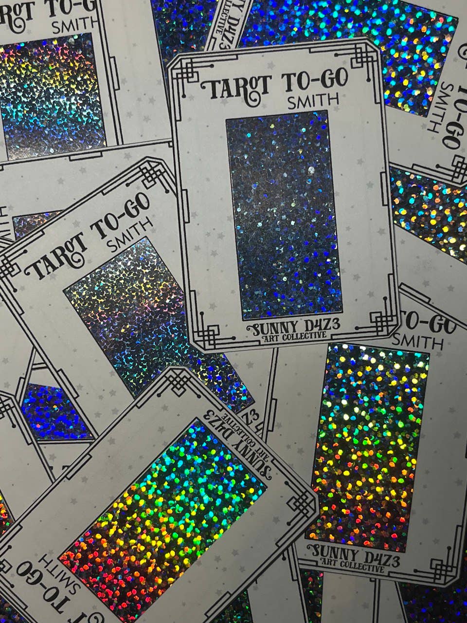 sunny d4z3 art collective - Wholesale Tarot Cards - scratchers- tarot to go white scratch off - 3 card pack - SMITH2