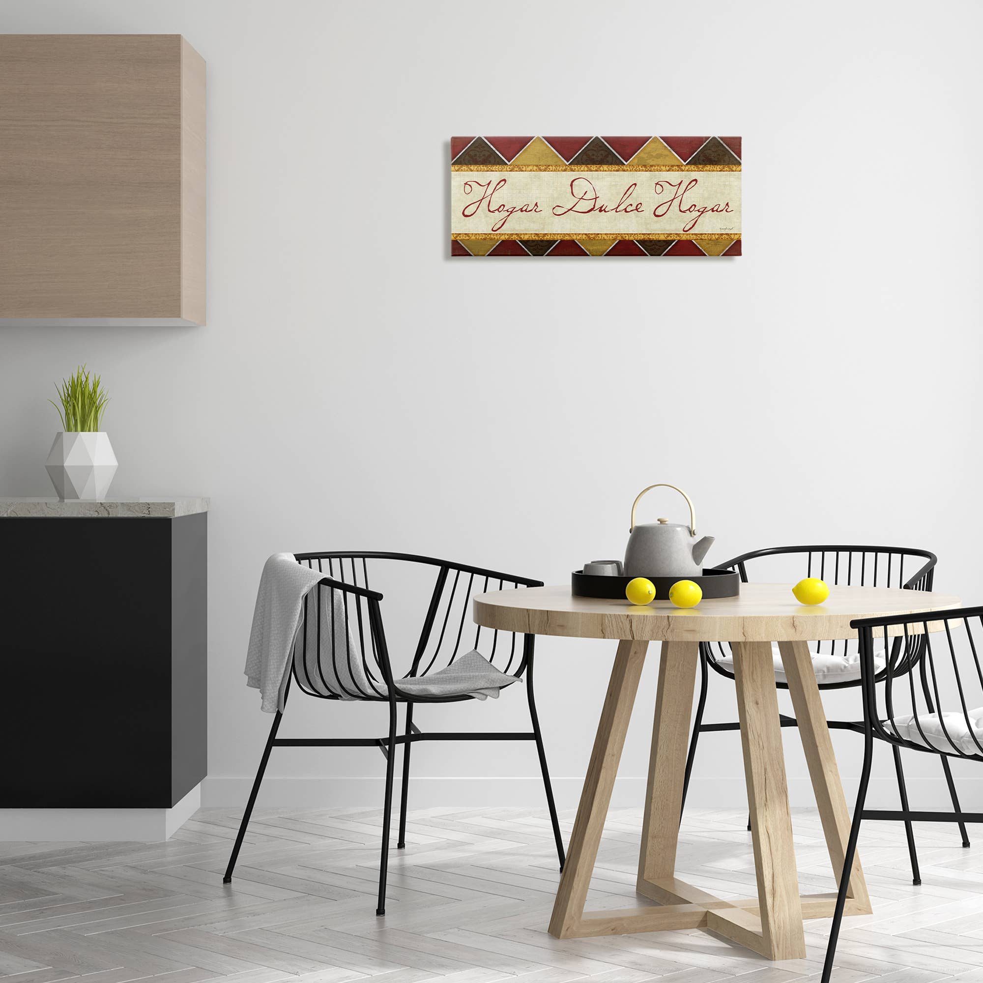 Stupell Industries - Vendita all'ingrosso Decorazione da parete - Bambini e neonati - Arte da Parete in Tela con Motivo Tradizionale "Casa Dolce Casa"1