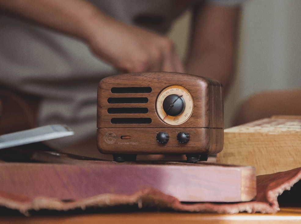 Walnutwood MUZEN OTR Wood and Utopia Retro Portable FM Radio Bluetooth for wholesale on Faire1