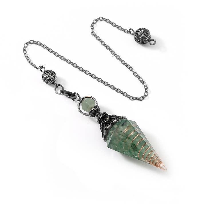 Gemcohub - Wholesale Spiritual Stone/Crystal - Hexagonal Pyramid Crystal Stone Pendulum16