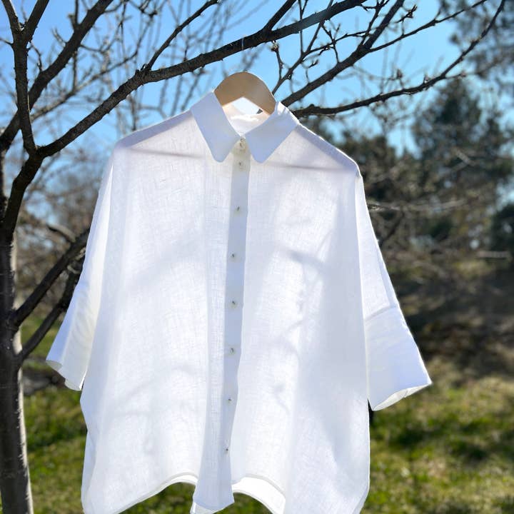 Camisa Jasmine Blanca para venta al por mayor de EKIN FROG