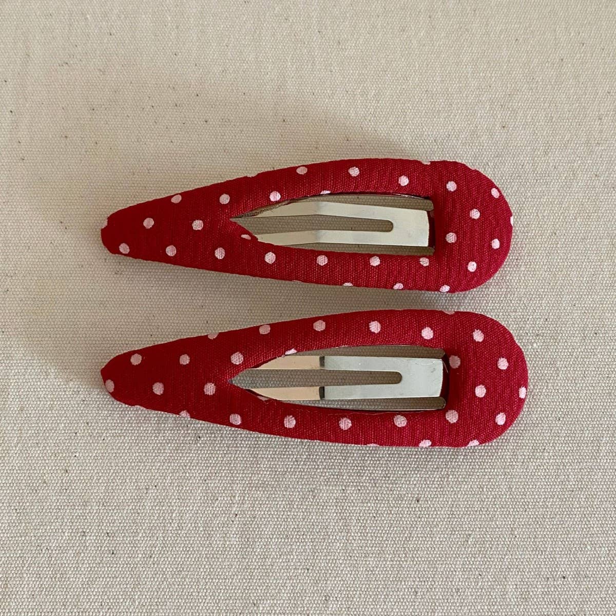 ACCITY - Wholesale Hair Clip - Women's - Red Polka Dot BB Clip Cute Side Bangs Clip_CWAHA080782