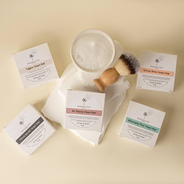 Dandelion Naturals - Wholesale Shave Soap - Shave Bar | Shave Soap | Tallow Shave Soap | Unscented Soap