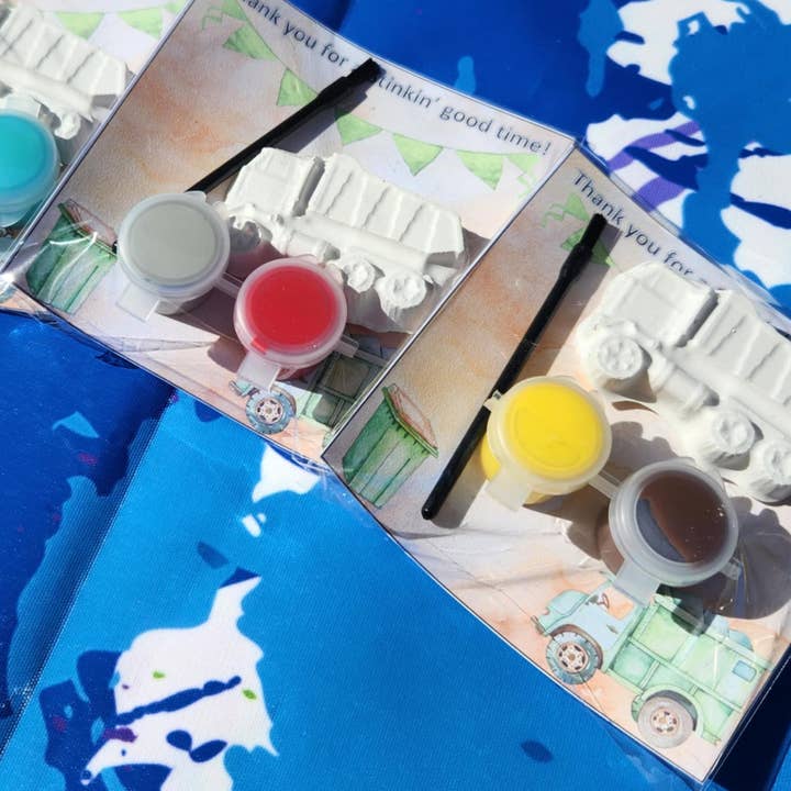 Kit di pittura in gesso per camion della spazzatura per bambini - Fun Dump Truck Party per la vendita all'ingrosso da parte di Snazzy Crayons