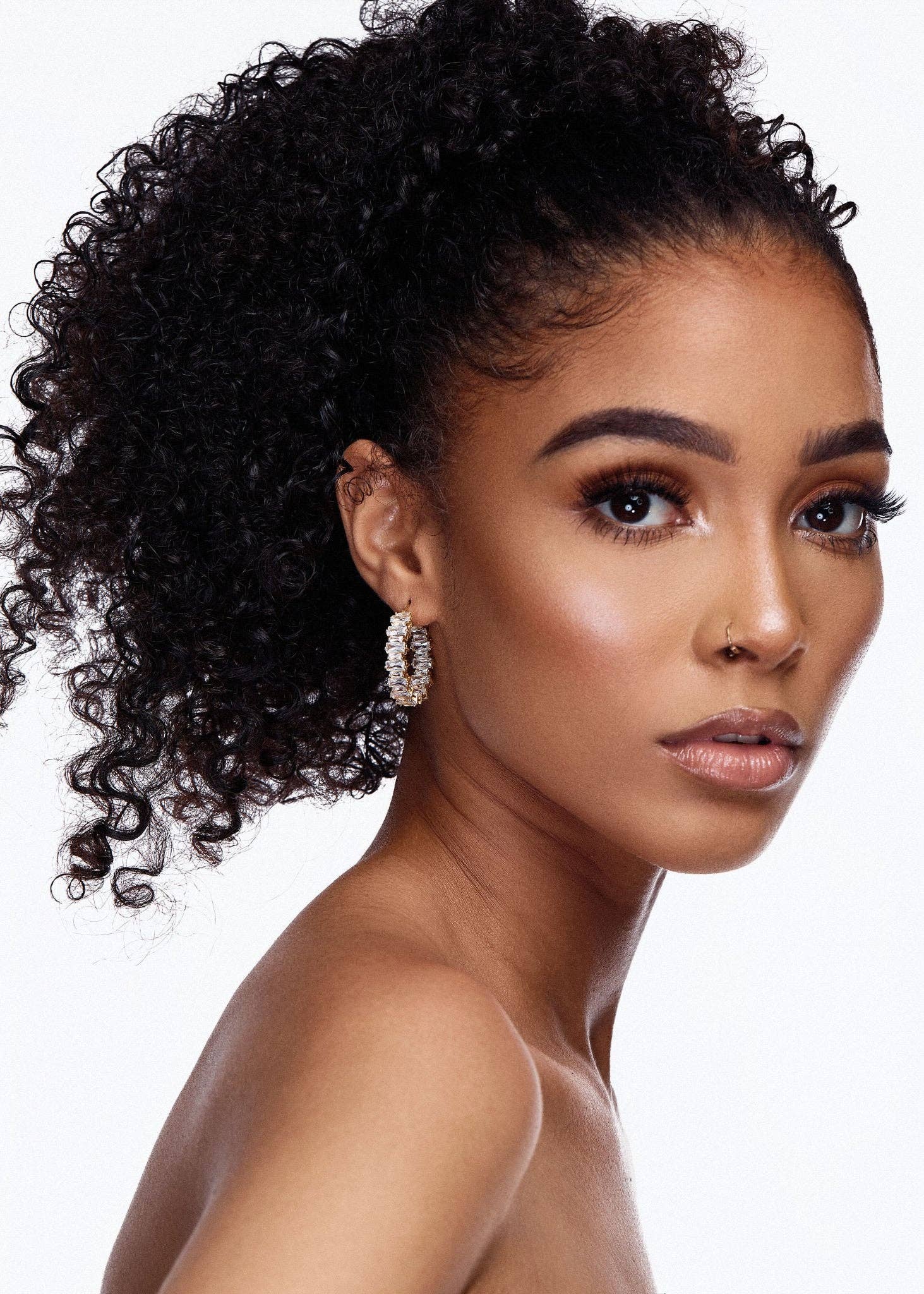 BLAIR - Wholesale Hoop Earrings - HOOP EARRINGS CRYSTAL (silver)2