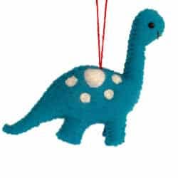 Dinosauro – blu – ornamento sospeso per la vendita all'ingrosso da parte di Santa and friends