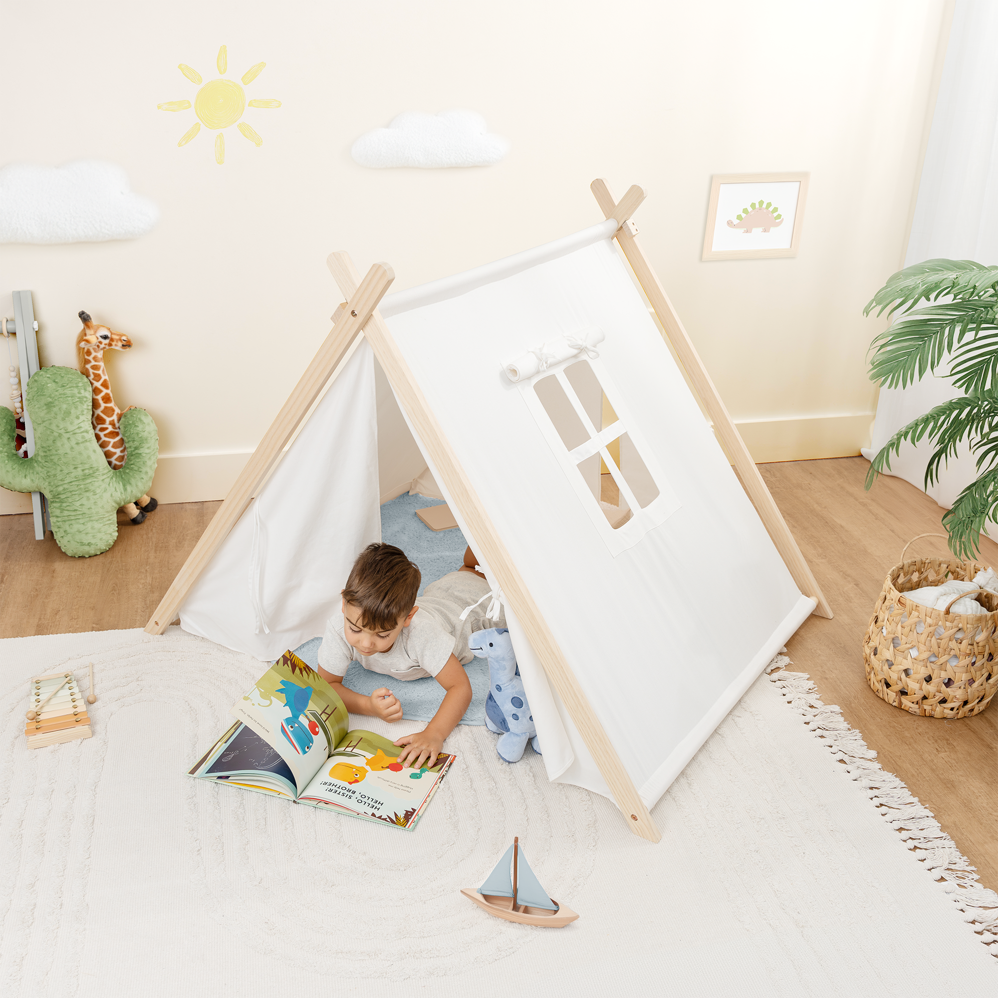 Comfy Cubs – wholesale Tält - Barn – Barnens lektält, inomhus lektält i canvas av Comfy Cubs2