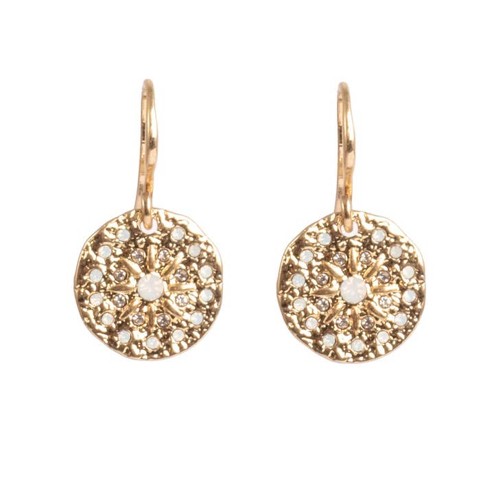 Solstice gold coin earrings for wholesale by A&C Oslo