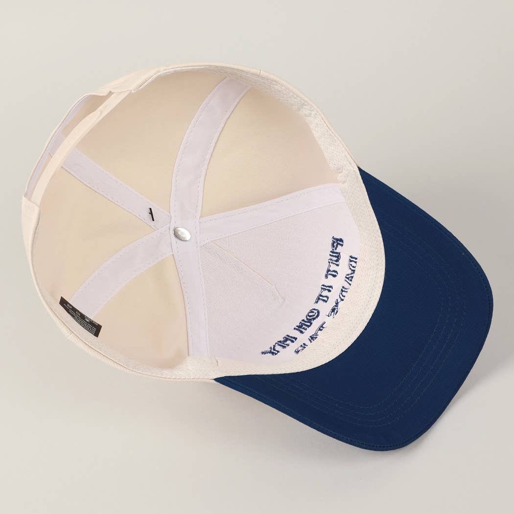 Fashion City - Wholesale Baseball Cap - Unisex - Put It On My Dad's Tab Embroidery Two-Tone Hat48
