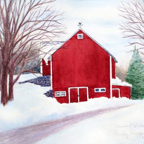 VERMONT WINTER, STAMPA FAIRFIELD per la vendita all'ingrosso da parte di Shanley Triggs Art