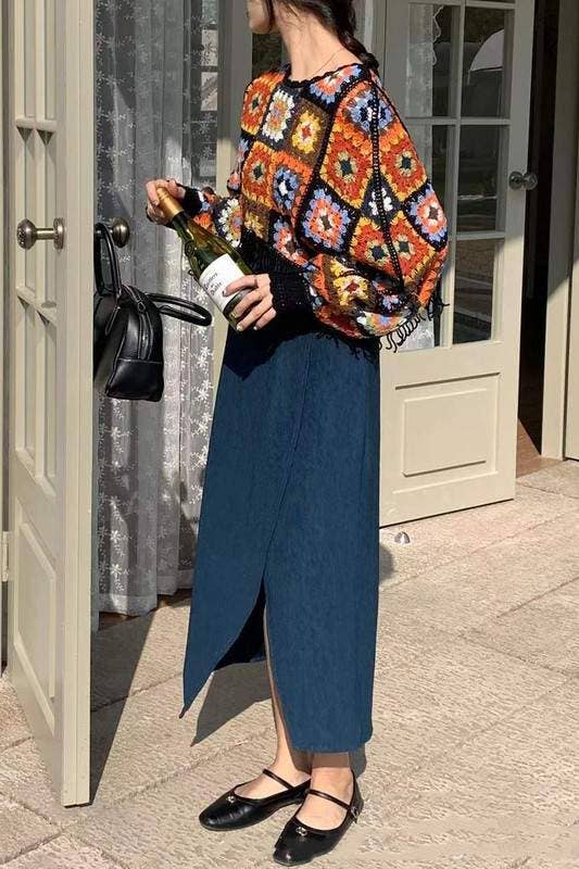 Flarix - Wholesale Poncho - Dames - gehaakte poncho-top2