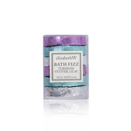 Bath Fizz Lot de 6 - Tubéreuse, Vétiver, Lilas pour la vente par elizabethW
