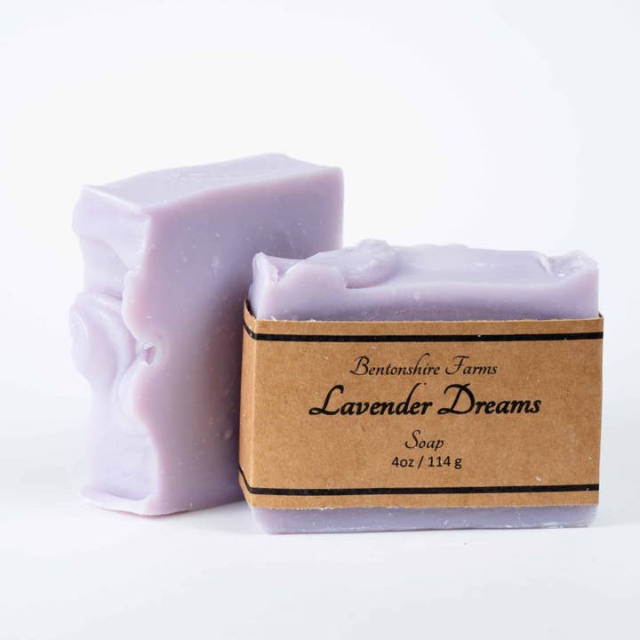 Lavender Dreams Soap for wholesale by Bentonshire Farms Soap Co.
