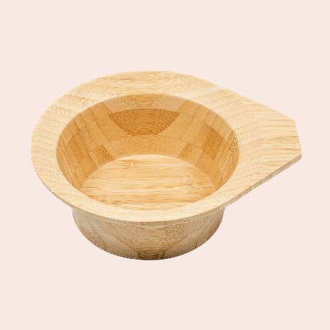Bamboo bowl for cosmetic preparations (PM) for wholesale by cap bambou