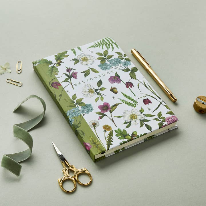 Cottage Garden - Album da disegno con copertina rigida per la vendita all'ingrosso da parte di Catherine Lewis Design