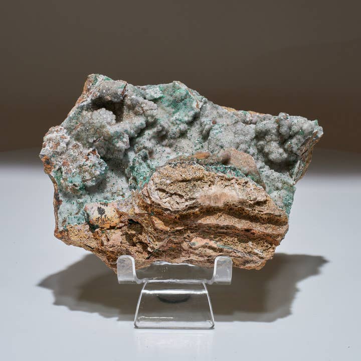 1,24 LB stort museum Geode kristalliserat krysocolla- och malakitprov för wholesale av Malachite And More