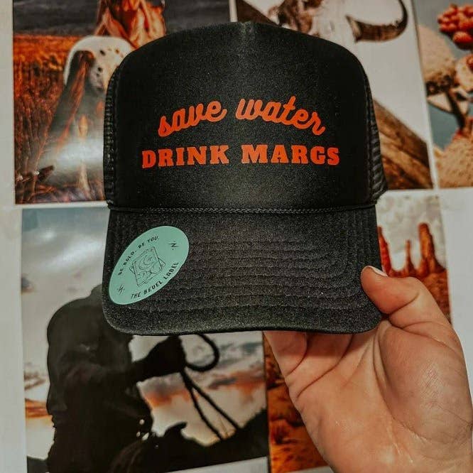 THE BEVEL LABEL - Wholesale Trucker Hat - Women's - Save Water, Drink Margs Trucker Hat4