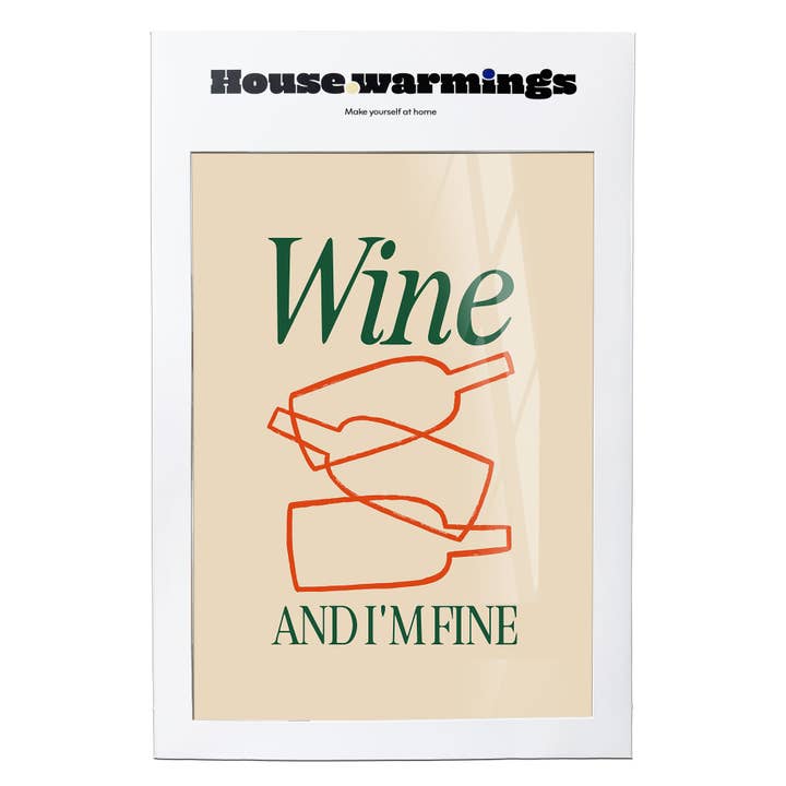 WINE IM FINE Konsttryck - A4-storlek för wholesale av Jolly Awesome
