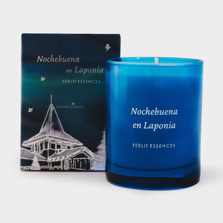 Geparfumeerde sojakaars. Kerstavondcollectie in Lapland voor wholesale door FEELIT-ESSENCES