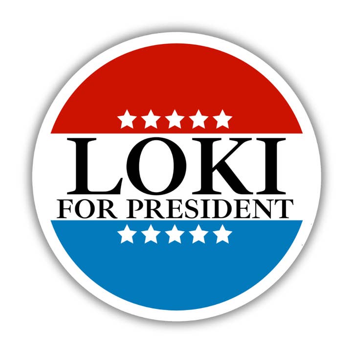 Paper Crane Shop - Wholesale Sticker - Loki for President Jumbo Sticker