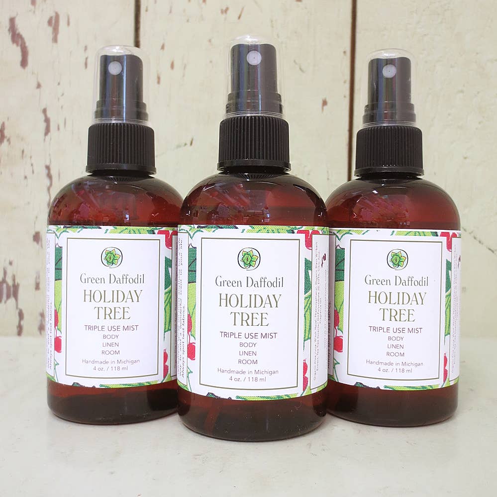 Green Daffodil Bath & Body - Wholesale Room & Linen Spray - Holiday Tree Room Mist - Christmas Tree Scent1