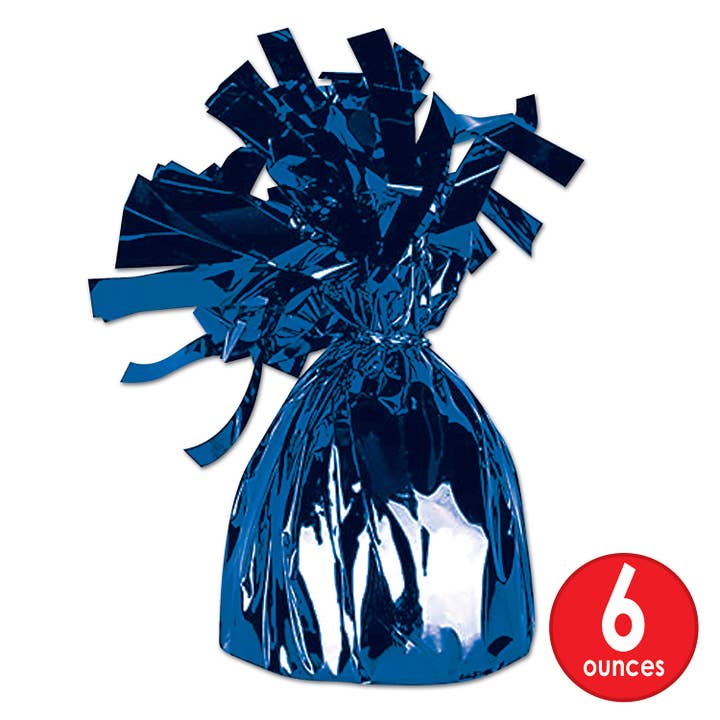 Beistle – wholesale Balloon – Metallic Wrapped Balloon Weight - Blue, 6 oz2
