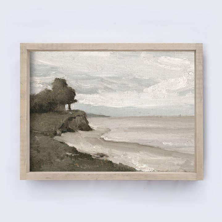 Vintage Coastal Sea Painting | Coastal Art Print A199 for wholesale by Hoekstra Decor