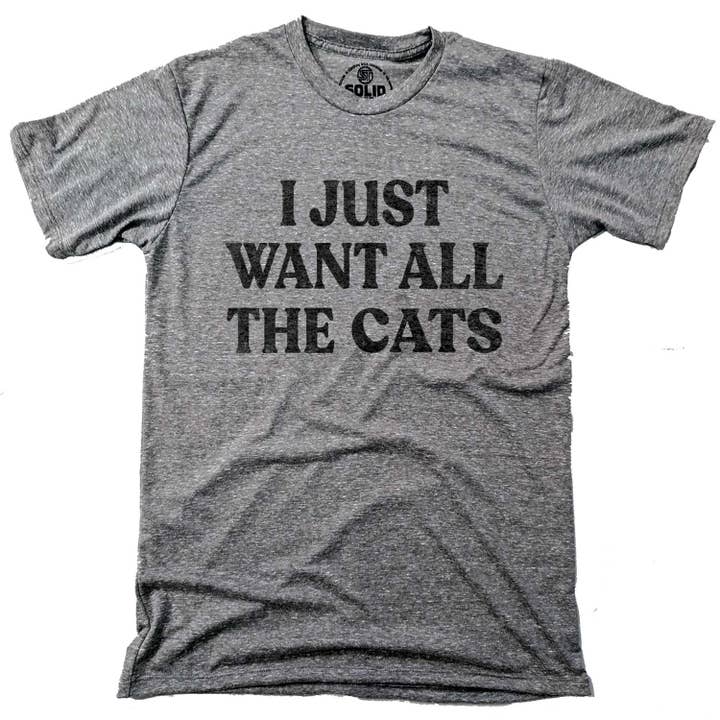 I Just Want All The Cats T-shirt for wholesale by Solid Threads
