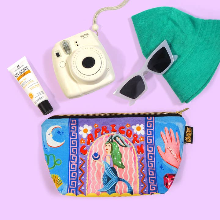 Eleanor Bowmer - Wholesale Makeup/Cosmetic Bag - Capricorn Zodiac Zip Bag1