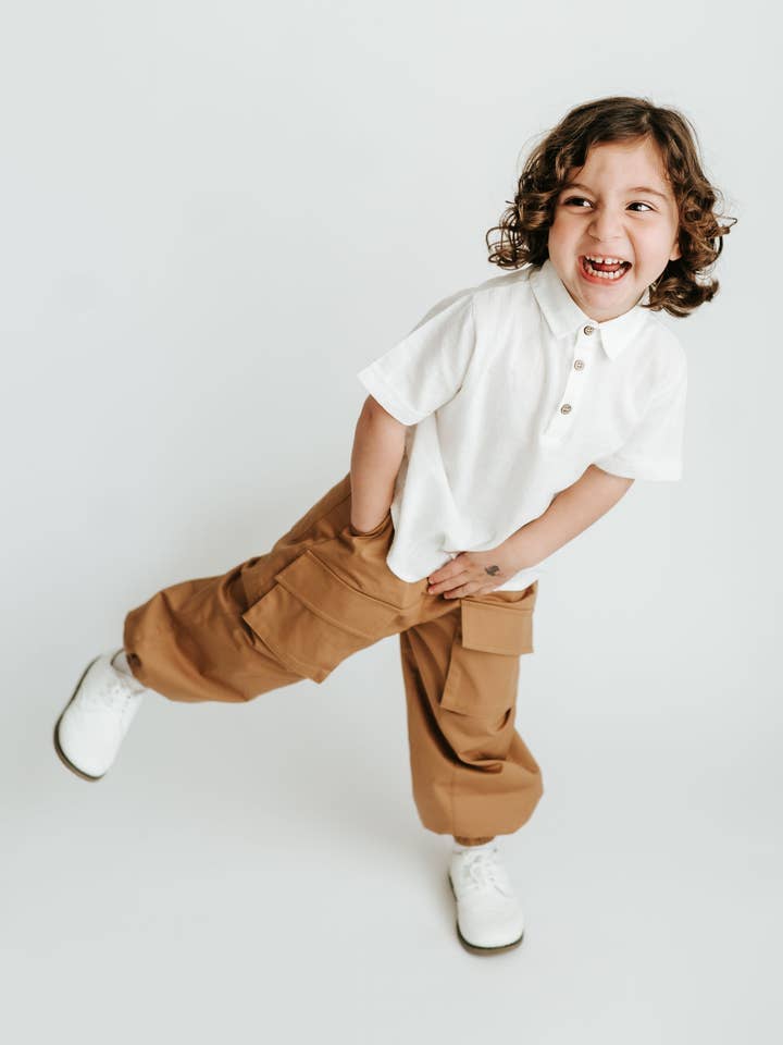 Pantaloni Cargo in Gabardine per la vendita all'ingrosso da parte di Little American