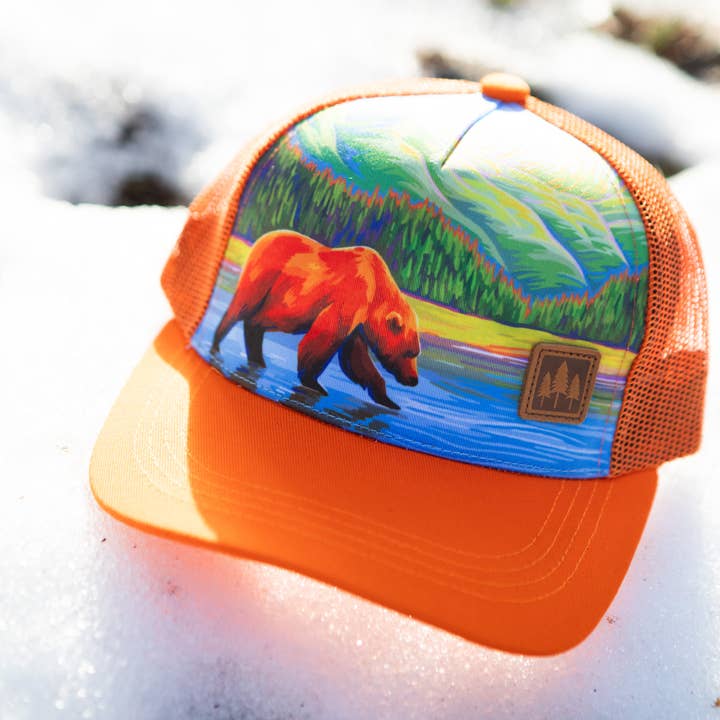Camionneur Mountain Bear Trek pour enfants - Hunters Orange pour la vente par The Montana Scene