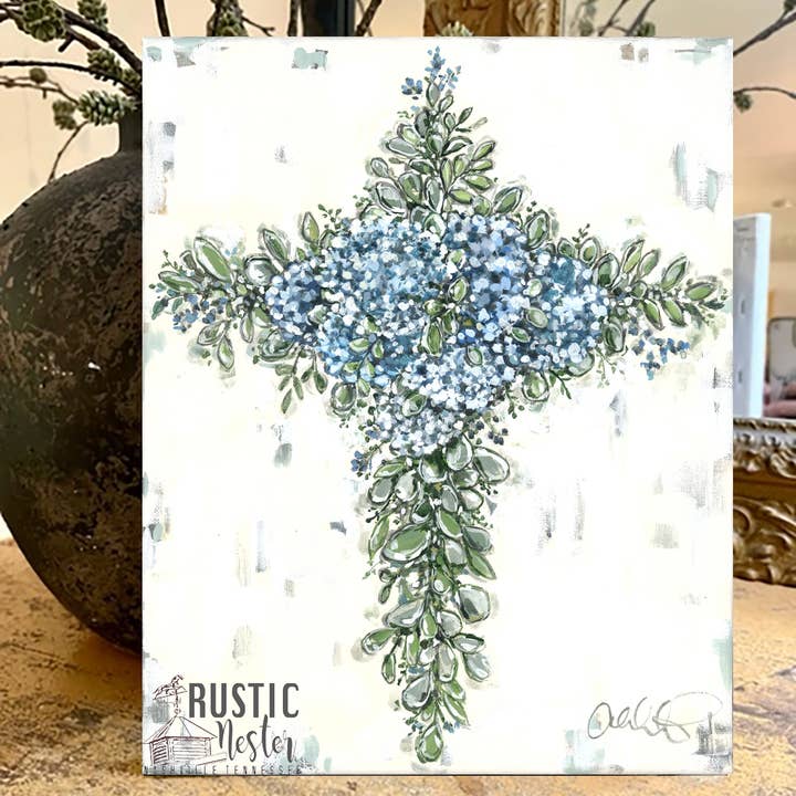Impression sur toile florale chrétienne, décoration intérieure chrétienne, art pour la vente par Rustic Nester
