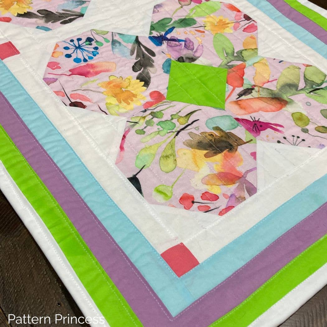 Pattern Princess - Wholesale Table Runner - Whimsical Springtime Bunnies Table Runner 1