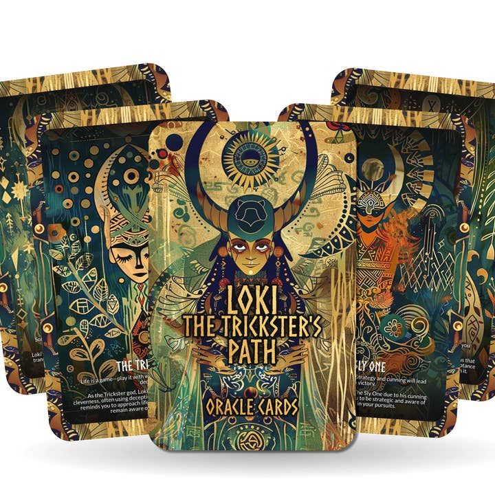 Ibiza Tarot USA - Vendita all'ingrosso Tarocchi - Loki - The Trickster's Path Oracle Deck Cards - Superare le complessità e le sfide con astuzia e arguzia4
