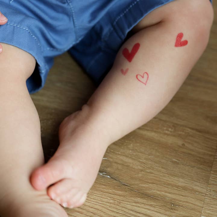 Saint Tattoos - Vente Tatouages temporaires - Petits cœurs tatouages temporaires5