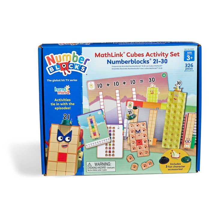 Learning Resources - Wholesale Toy Set - Kids - Numberblocks® MathLink® Cubes 21-30 Activity Set6